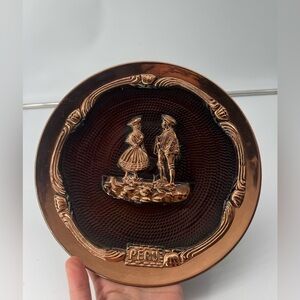 Peru decoration plate copper plate light weight